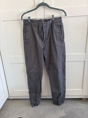 Pact Men's Charcoal Gray Chino Pants